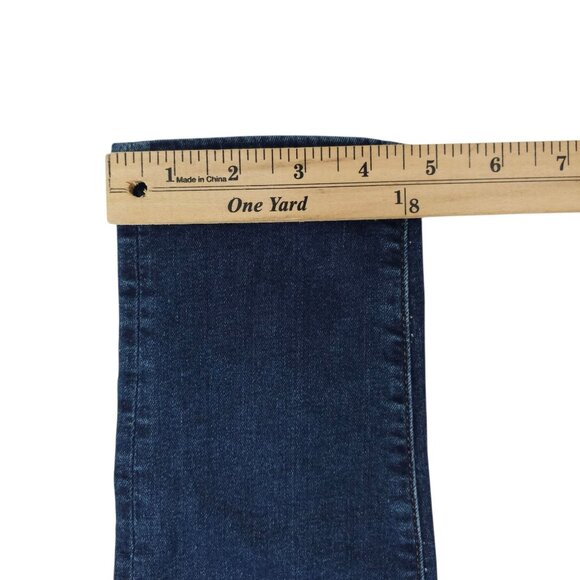 Loft Modern Skinny Crop Jeans Womens Size 28/6 Mid Rise Dark Wash Denim - Picture 6 of 14